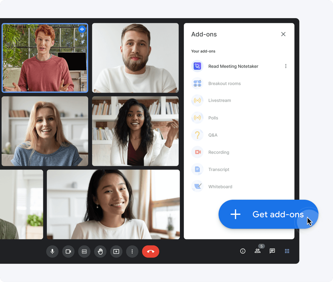 Google Meet AddOn, Read Notetaker Read